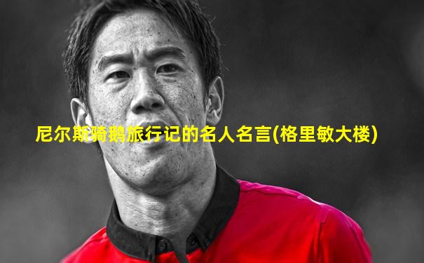 尼尔斯骑鹅旅行记的名人名言(格里敏大楼)