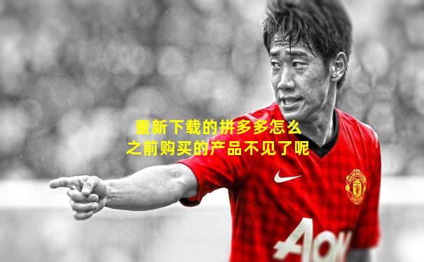 重新下载的拼多多怎么之前购买的产品不见了呢