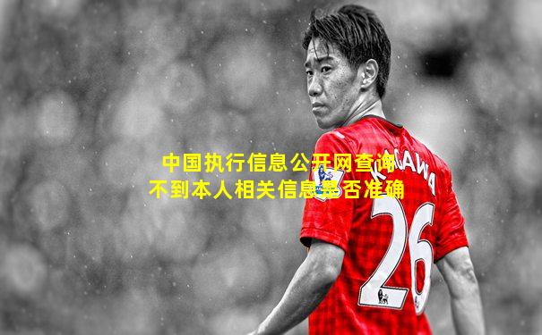 中国执行信息公开网查询不到本人相关信息是否准确