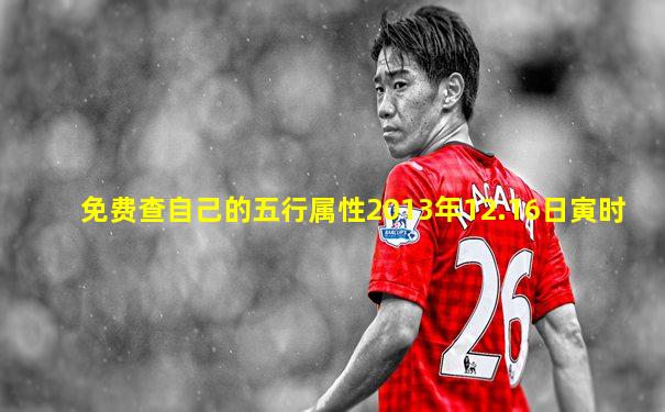 免费查自己的五行属性2013年12.16日寅时