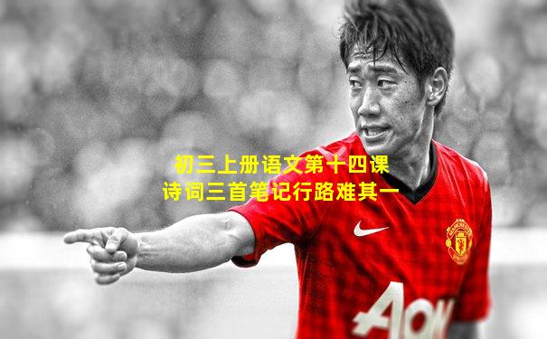 初三上册语文第十四课诗词三首笔记行路难其一